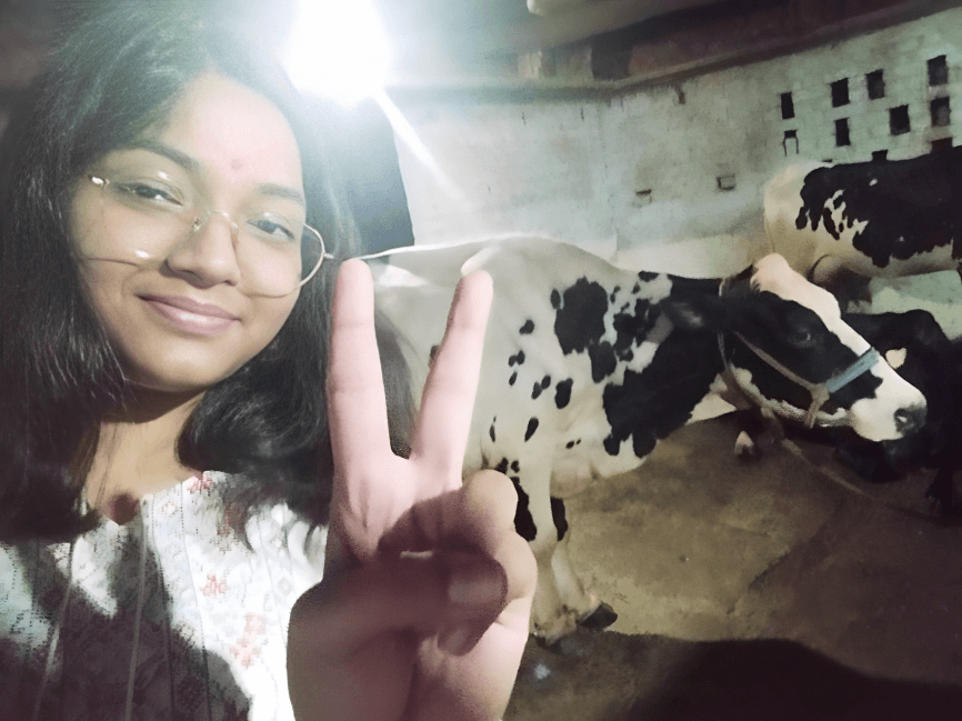 GauSeva – Founder with cow